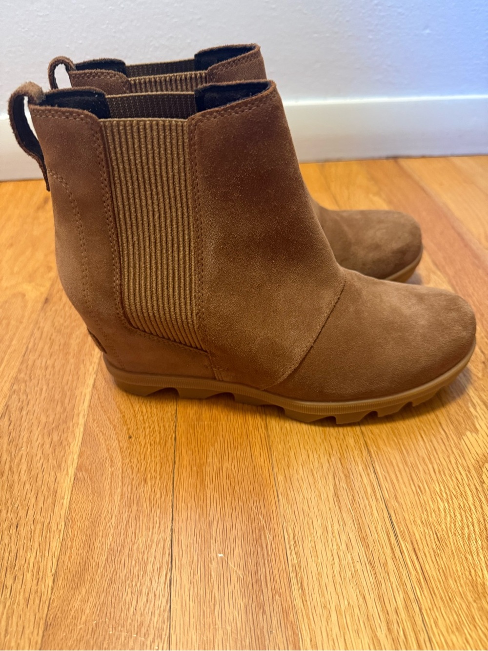 Sorel Brown Suede Chelsea Ankle Boots